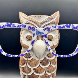 Cool toned butterflies Magnetic eyeglass topper