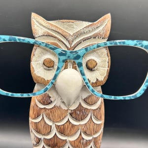 Blue Leopard Print Magnetic eyeglass topper