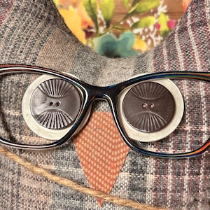 Black with rainbow holograph Magnetic eyeglass topper