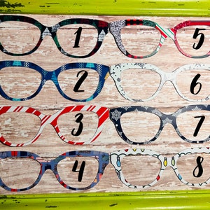 CHRISTMAS HOLIDAY INSPIRED  (8 patterns available) - Magnetic topper compatible with Pair - all frame styles available