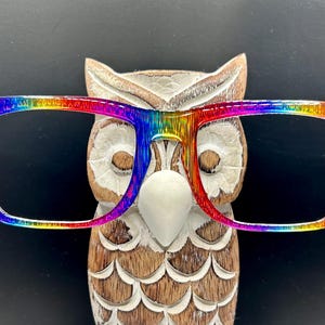 Holographic RAINBOW lines Magnetic eyeglass topper