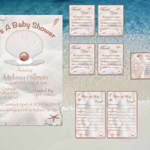 Seashells by the Seashore Baby Shower Package