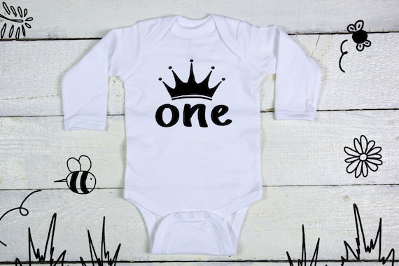 PRINCESS UNICORN CROWN PERSONALISED BABY GROW VEST CUSTOM FUNNY GIFT CUTE