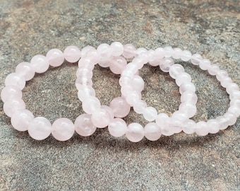 Chakra Healing Gemstone Bracelet Rose Quartz Seven Chakra - Etsy