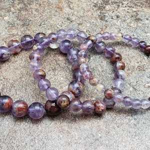 Pulsera de auralita, pulsera de piedras preciosas curativas, 7 pulgadas