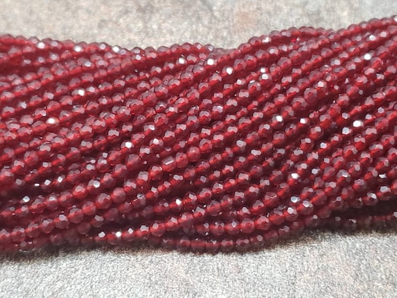 2mm Red Spinel Beads - Dearbeads