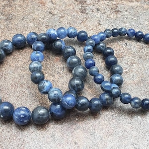 Sodalite Bracelet, Gemstone Bracelet, 7 inch