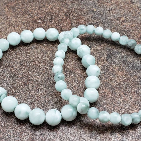 Green Moonstone Bracelet, Gemstone Bracelet, 7 inch