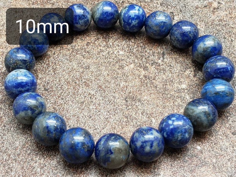 Lapis Lazuli Gemstone Bracelet 7 inch image 2