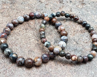 Pietersite Gemstone Bracelet, 7 inch