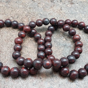 Brecciated Jasper Bracelet, Gemstone Bracelet, 7 inch