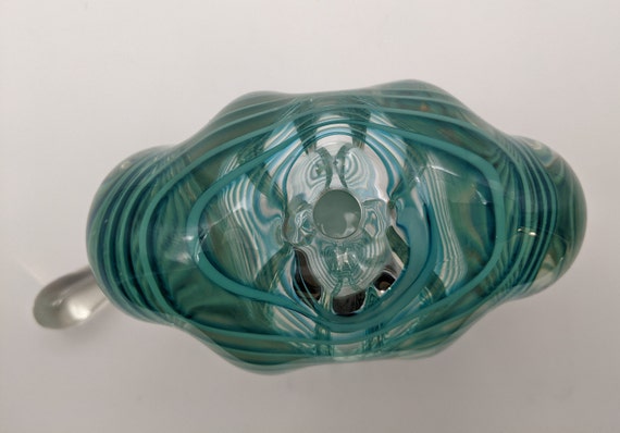Signed, hand blown, art glass perfume bottle by N… - image 6