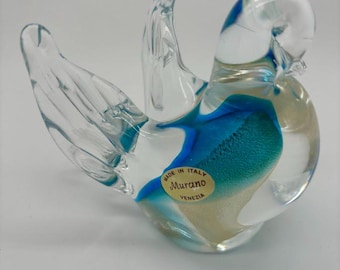 Vintage Lalique Frosted Crystal Sparrow Bird Figurine (note