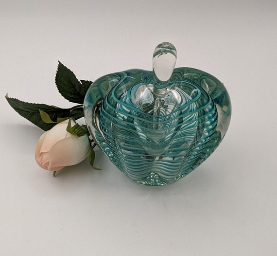 Signed, hand blown, art glass perfume bottle by N… - image 1