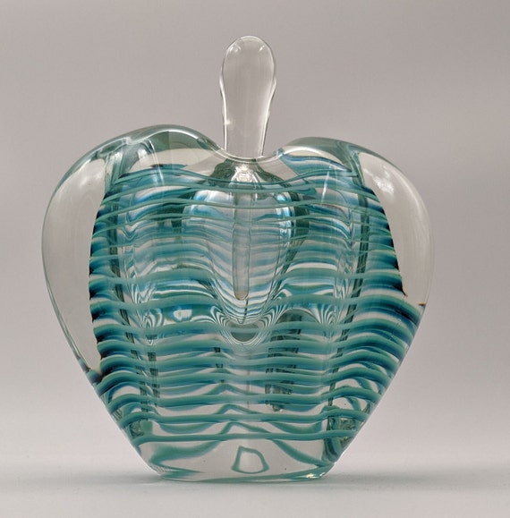 Signed, hand blown, art glass perfume bottle by N… - image 4