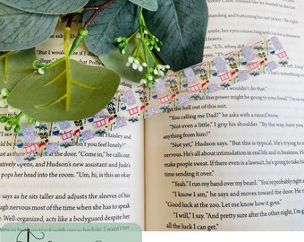 Hockey Romanze gemusterte Lesezeichen | Dünnes, flexibles Lesezubehör