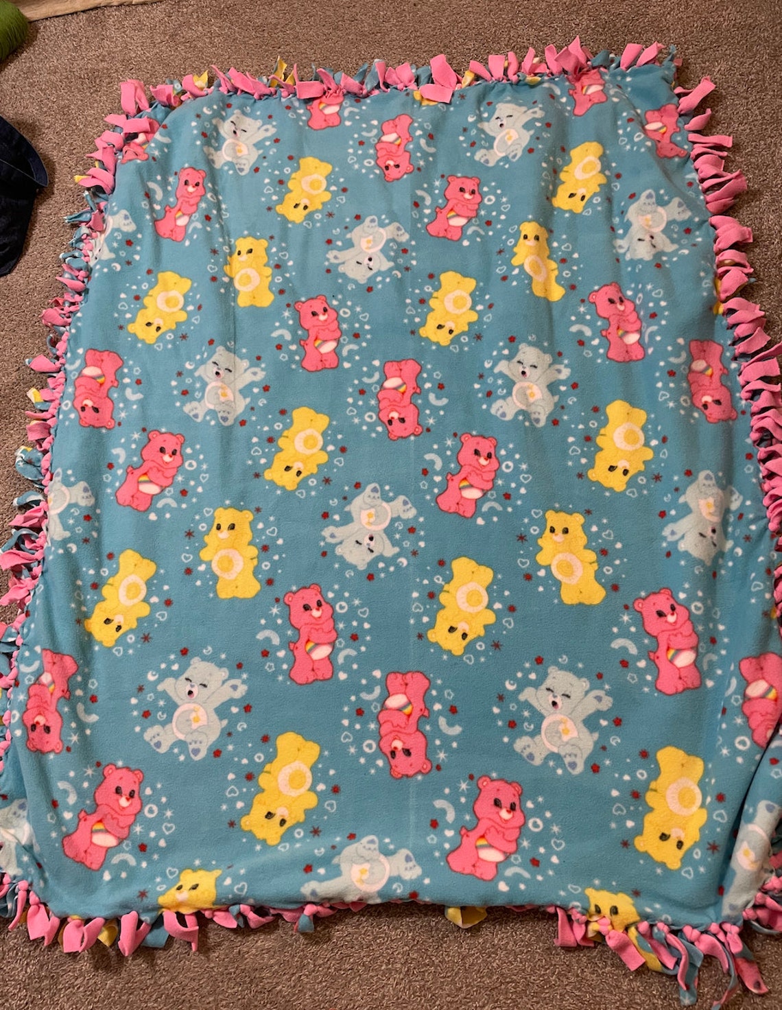 Care Bears Blanket Etsy