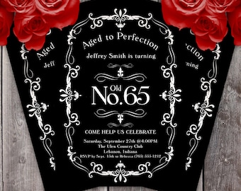 Aged To Perfection Invitation Etsy