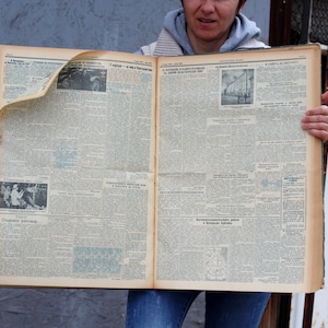 Vintage Newspapers Fatherland Front from January 1 to Jun 30 1955, Collection, Bulgarian Newspaper