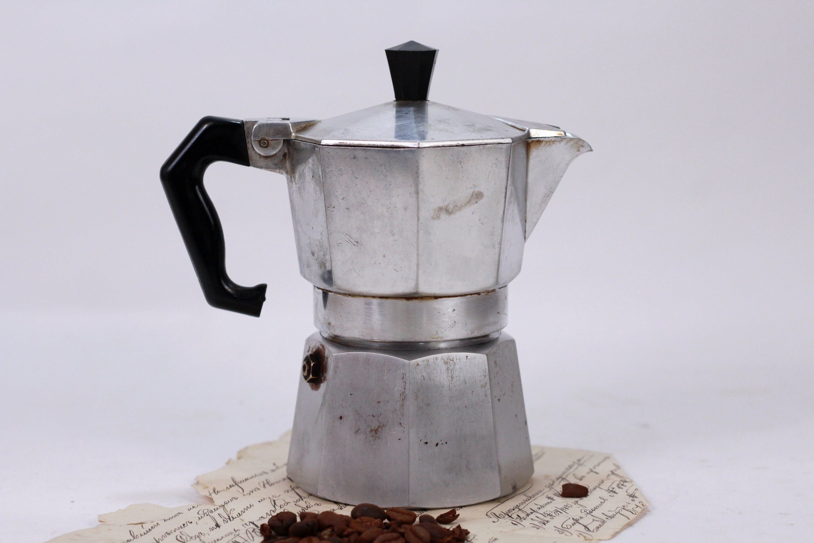Coffee Maker Italian, Espresso Coffee Maker, 2-4 Cups Coffee Maker,  Bialetti Coffee Maker, Small Coffee Maker, Vintage Kitchenware Decor 