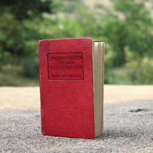 Antique French-German Dictionary Pocket Size
