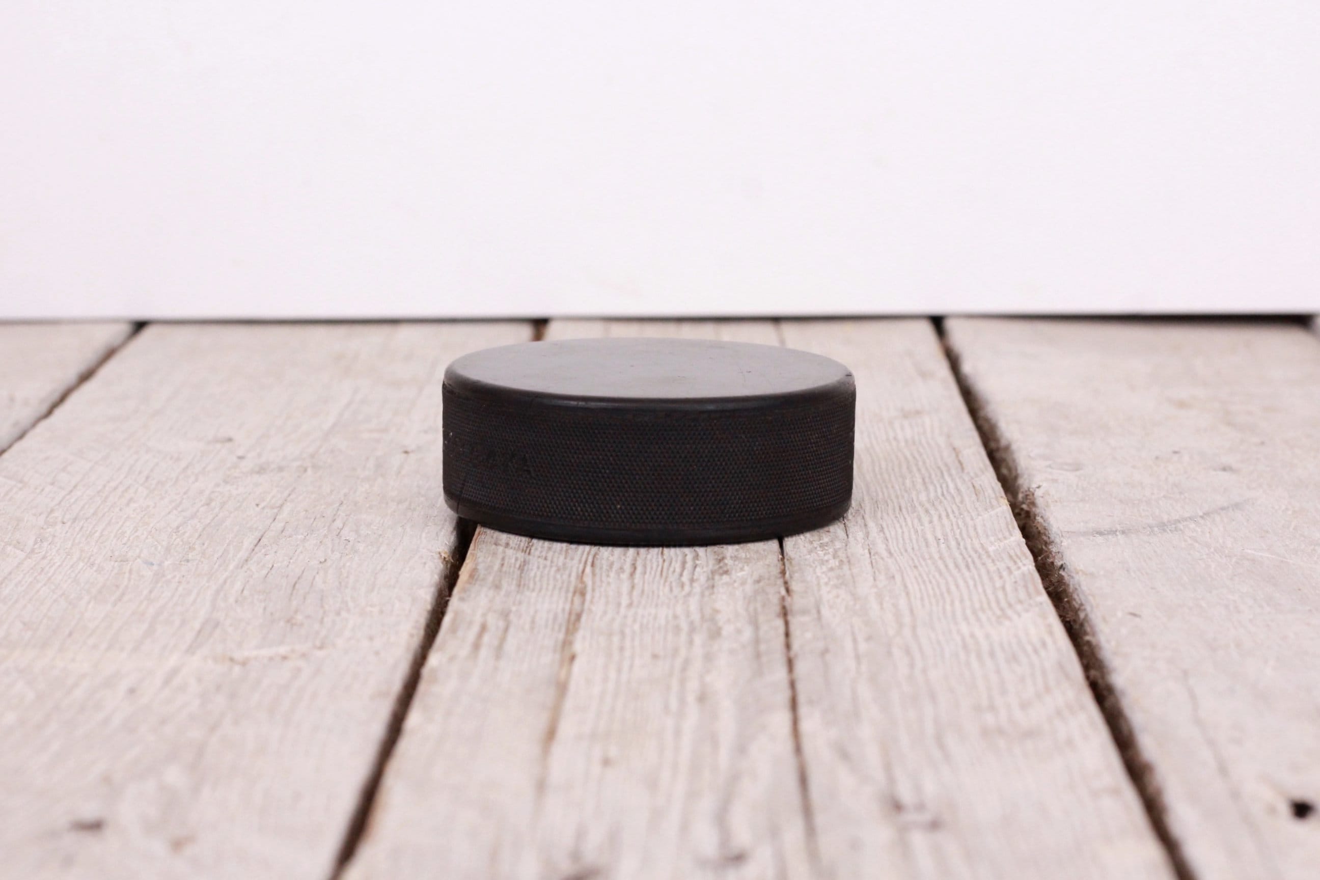 Vintage Professional Hockey Puck Czechoslovakia Ice Hockey Etsy