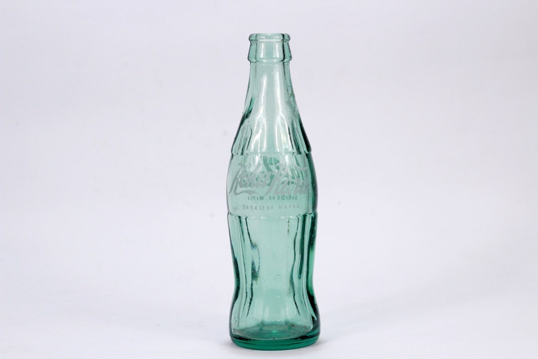 Coca Cola Bottle, Clear Glass Coca Cola Bottle, Green Glass Coca Cola