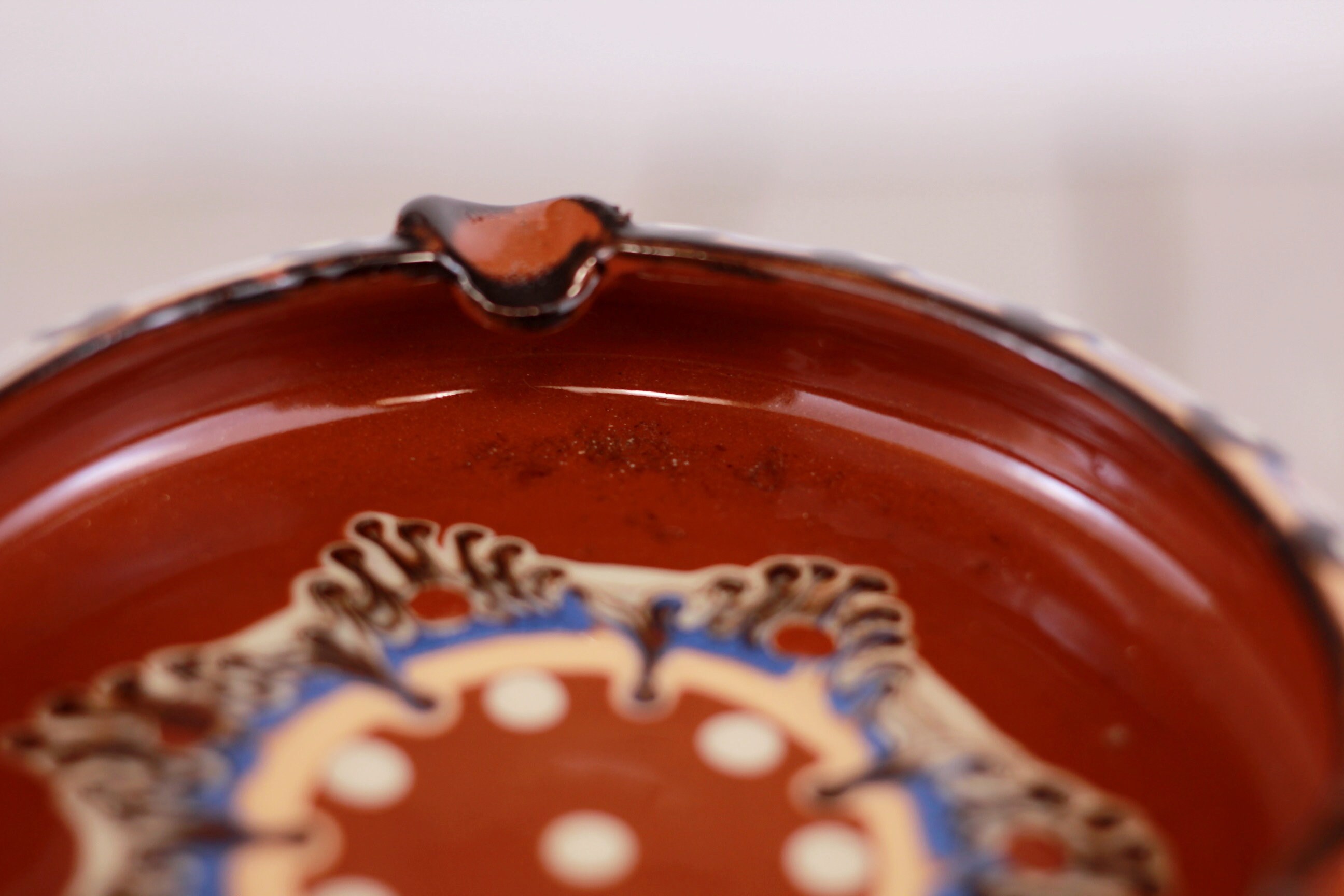 Vintage Pottery Ashtray Mid Century Caramel Brown Ashtray Etsy