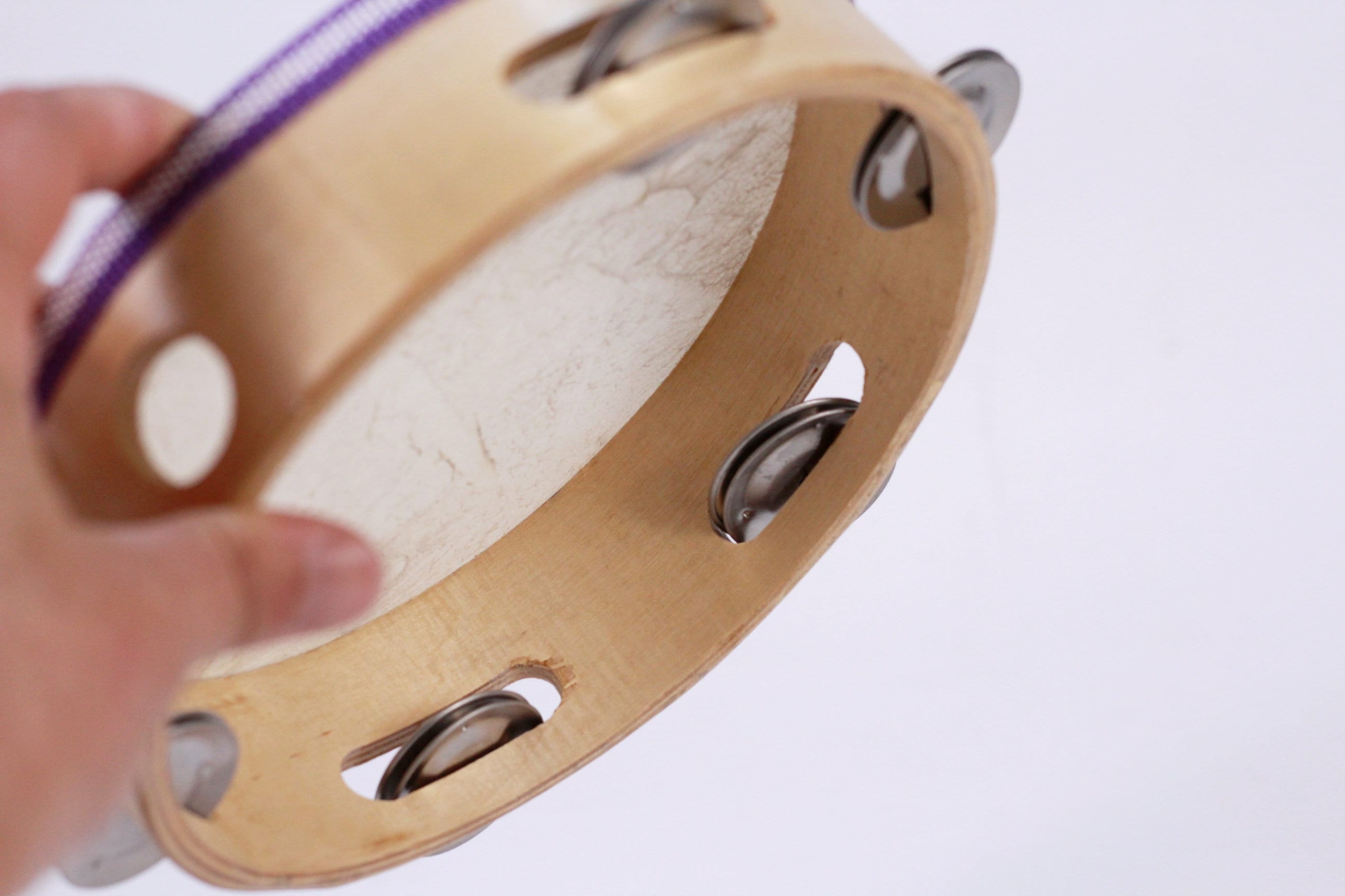 Leather tambourine sale