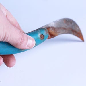 Antique Folding Pruning Saw, Serrated Blade, Wood Handle, Primitive Tool