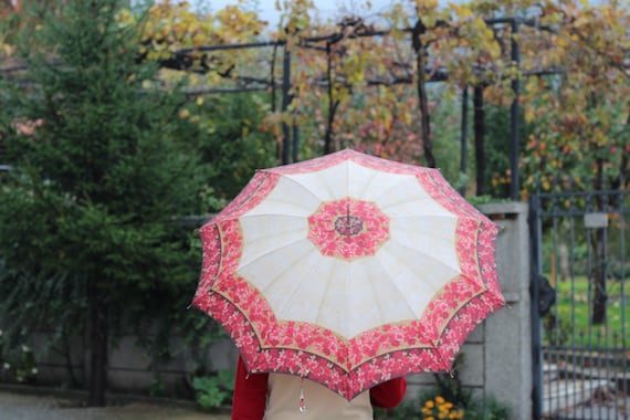 Vintage 1940s Pied Umbrella