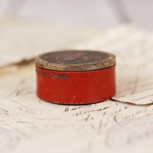 Vintage Small Red Powder Box, Kofler-Padova Box
