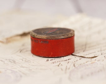 Vintage Small Red Powder Box, Kofler-Padova Box