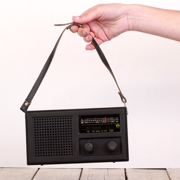 Vintage Portable Radio Sokol 304 in Original Box Made in USSR LW/MW Transistor Radio Receiver
