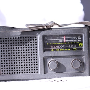 Vintage Portable Radio Sokol 304, Made in USSR, LW/MW Transistor, Radio Receiver