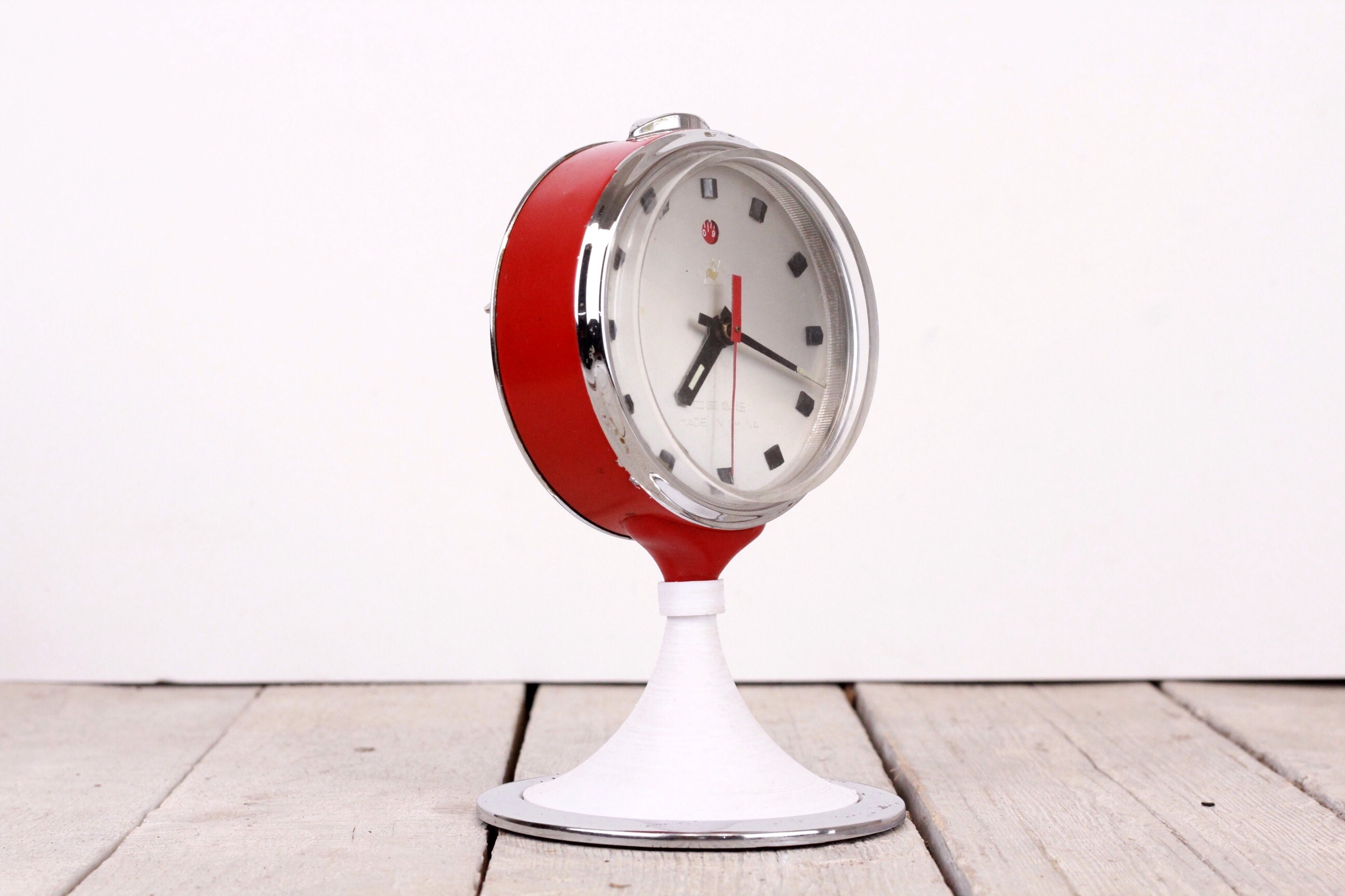 Vintage Mechanical Chinese Alarm Clock Wind up Working Etsy