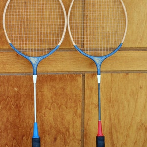1980&#39;s badminton rackets, Vintage badminton rackets, Germina racquets, Sports decor, Badminton tools,Made in DDR, Gift for sportsman