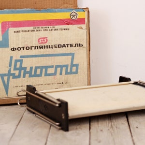 Vintage USSR Photo Glossier: Photographic Tool, Photo Drying Equipment