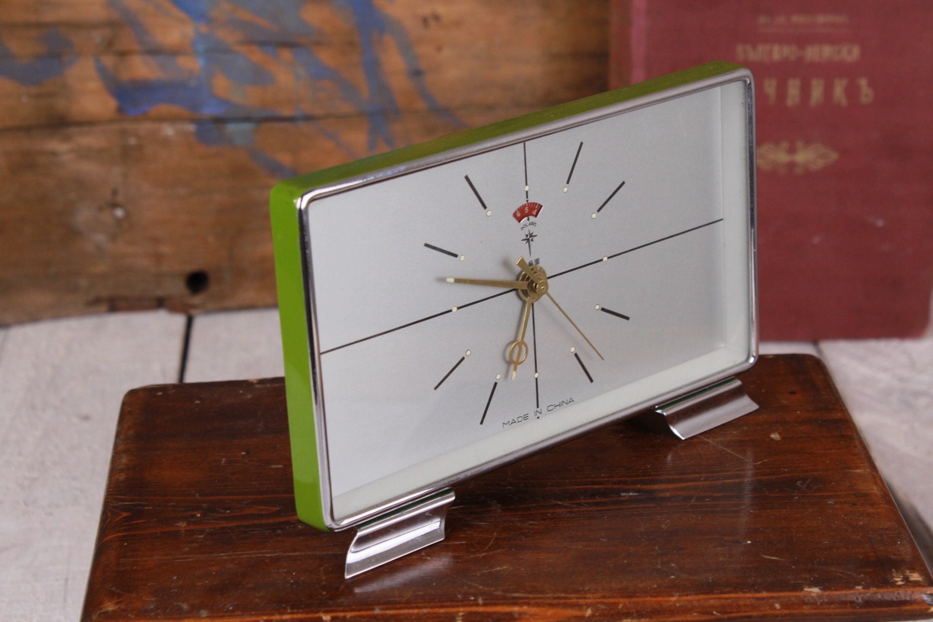 Tradineur - Reloj Despertador Vintage Modelo Titan - Fecha