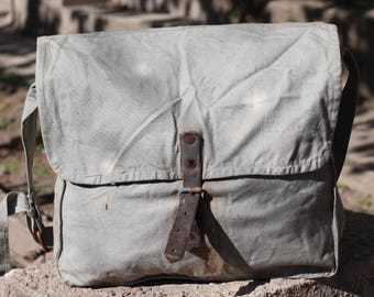 Vintage Army Bag, Small Canvas Military Shoulder Bag - Etsy