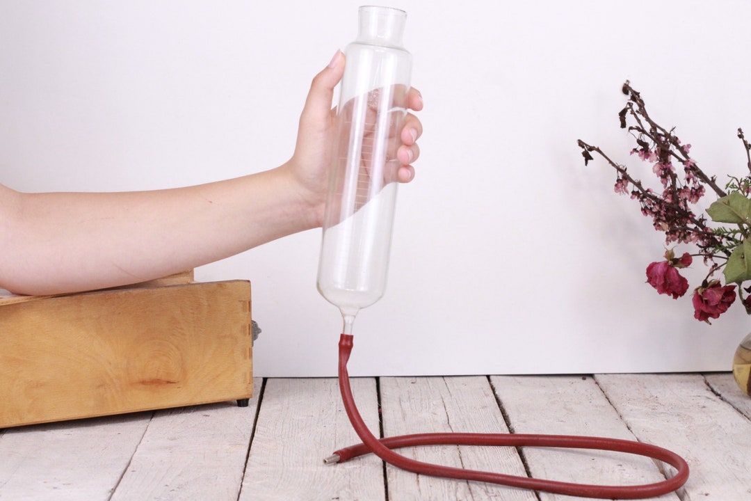Vintage Glass Infusion Flask: 250 Ml Lab Equipment in Wooden Case - Etsy
