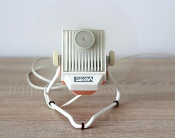 Vintage Cylinder Desk Fan: 1980s Office Decor