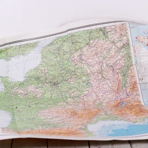 Vintage Frankreich Klappkarte Vintage 1981 Gedruckt in USSR