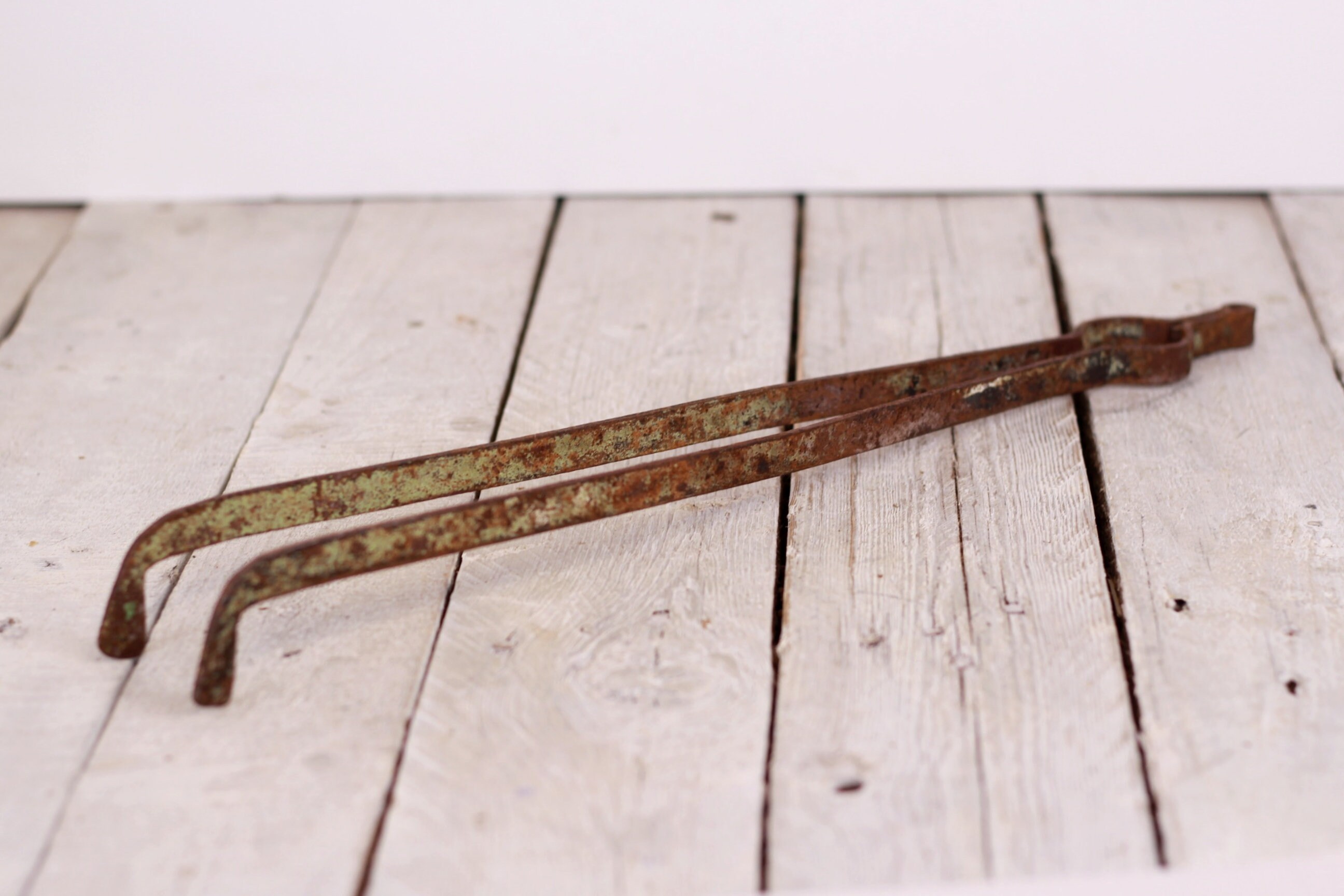 Antique Fire Tongs Hand Hammered Tongs Fireplace Fire Irons Etsy