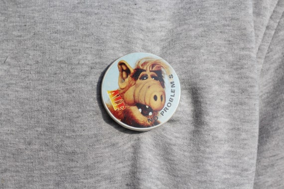 Vintage Alf Badge Alf 80s TV Show Funny TV Cult C… - image 2