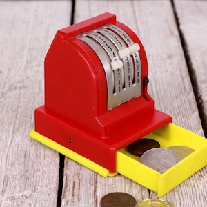 Vintage Czechoslovakia Cash Register Toy: Mechanical Collectible, 1960s