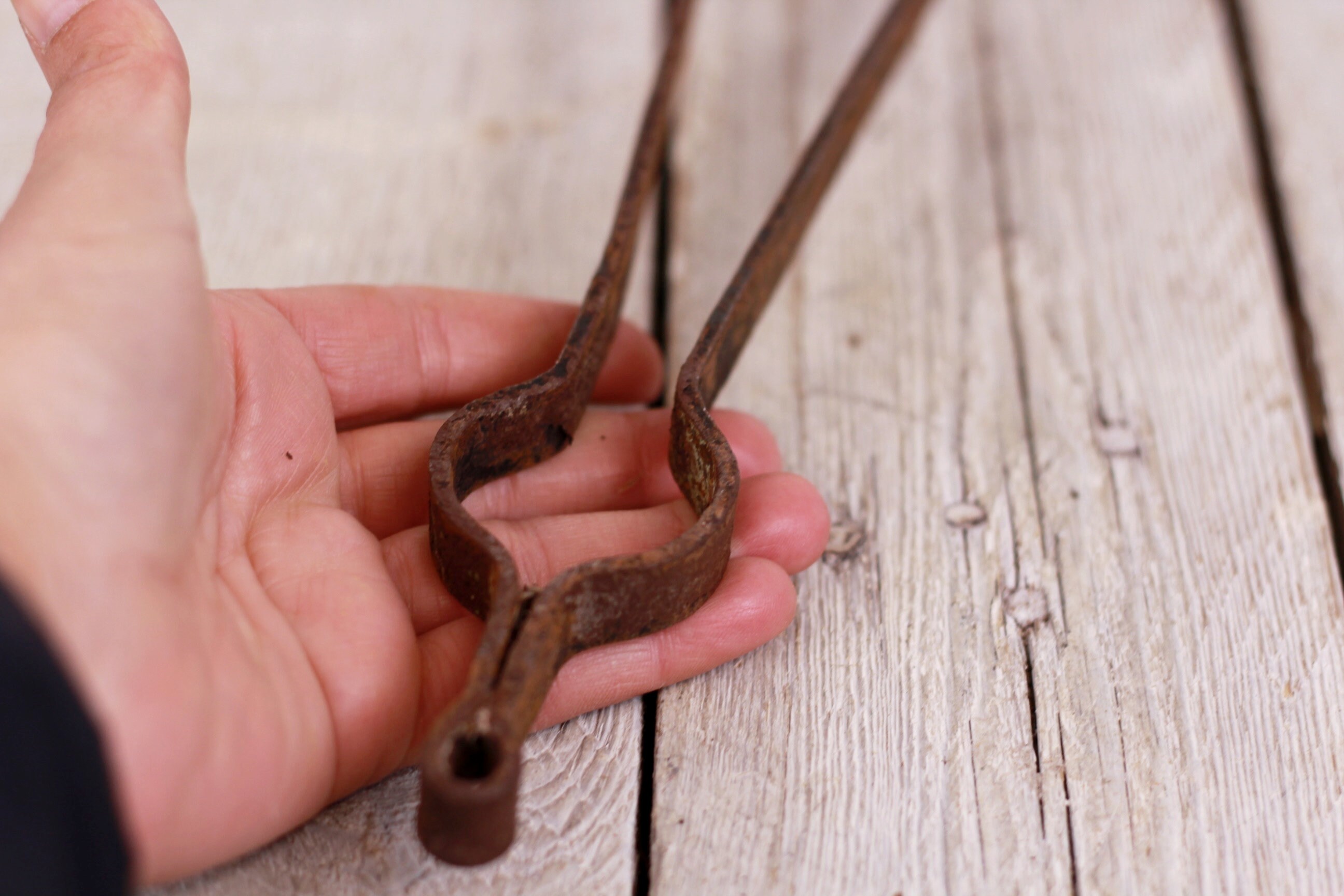 Antique Fire Tongs Hand Hammered Tongs Fireplace Fire Irons Etsy
