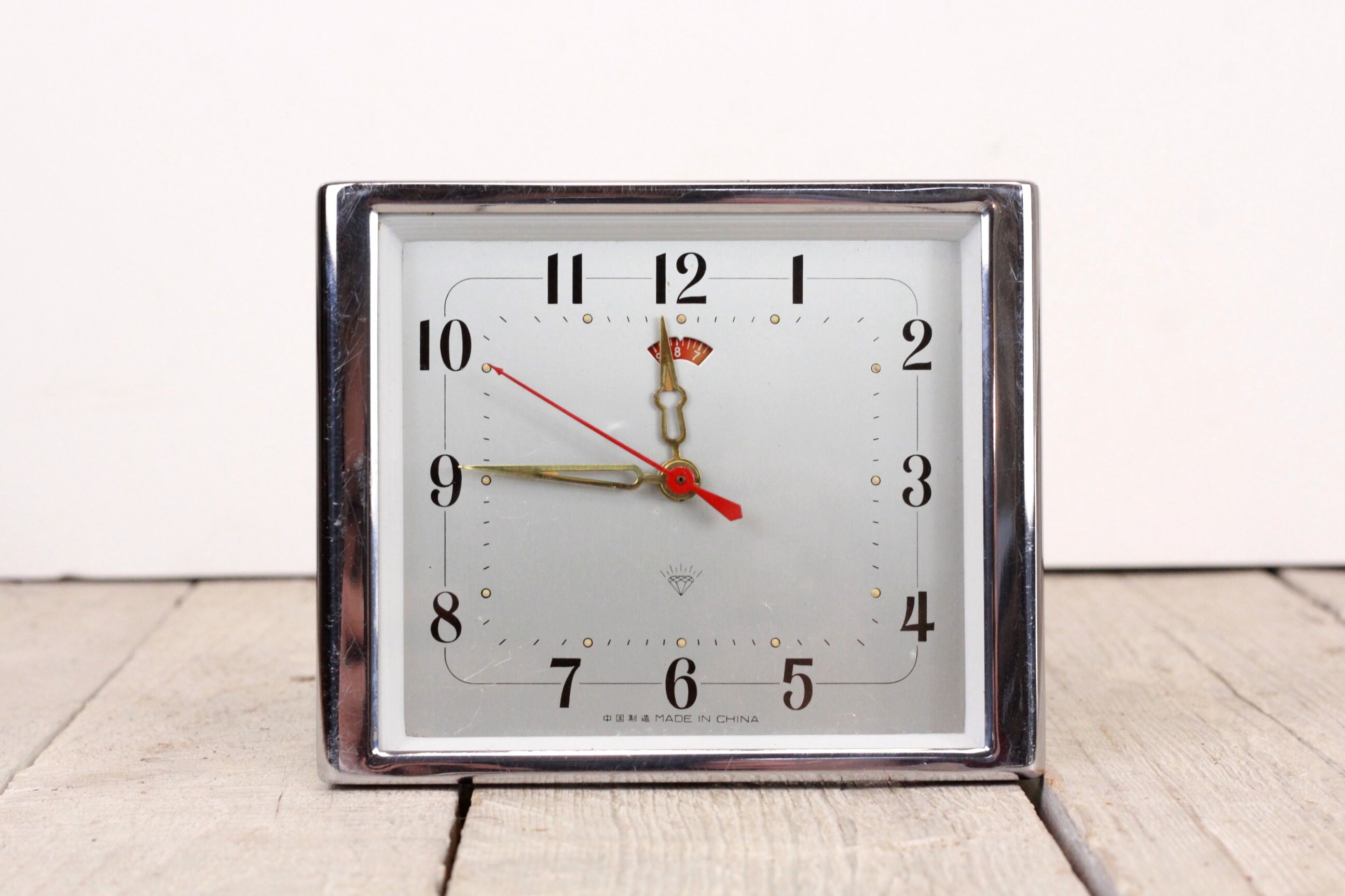 Vintage Mechanical Chinese Alarm Desk Clock Wind up Working Etsy