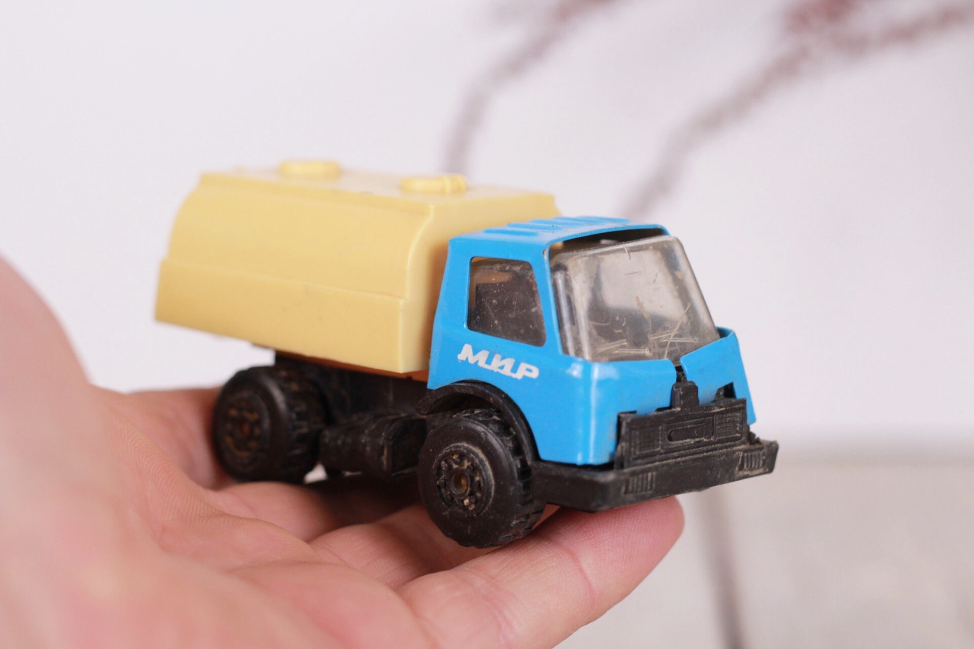 Vintage Mechanical Metal Truck Toy Farm Truck МИР Etsy