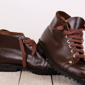 Vintage Leather Tourist Children&#39;s Brown Shoes Children&#39;s US Size 8